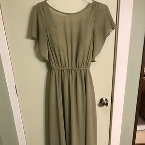 Floor length bridesmaid dress